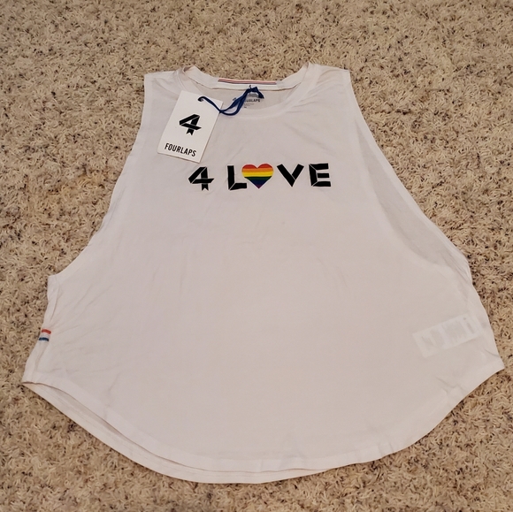 NWT FourLaps Tank Size M White - Picture 1 of 3